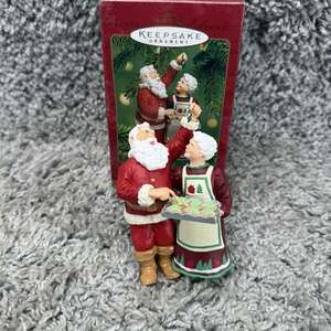 Hallmark Keepsake Santa Sneaks a Sweet Christmas Tree Ornament 2001 Cooking